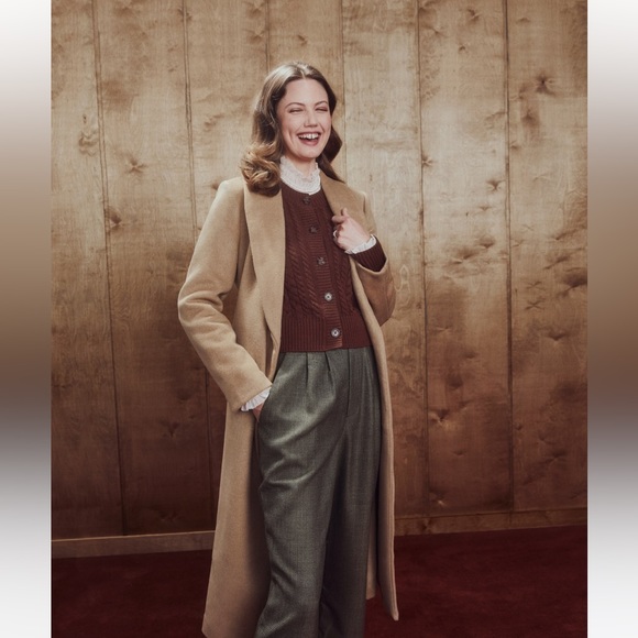 Reformation Downing Coat in Camel - Picture 3 of 8